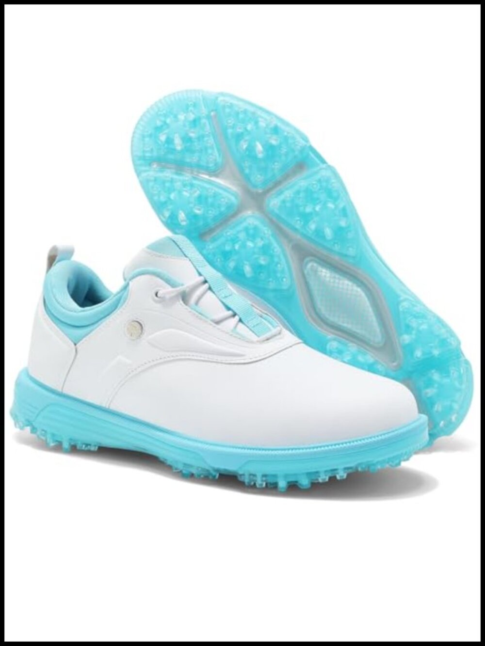 Women's Waterproof Spikeless Golf Shoes with Arch Support Lace-Up